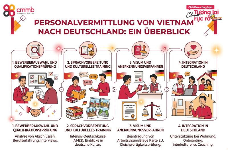 Wie funktioniert die Personalvermittlung von Vietnam nach Deutschland?