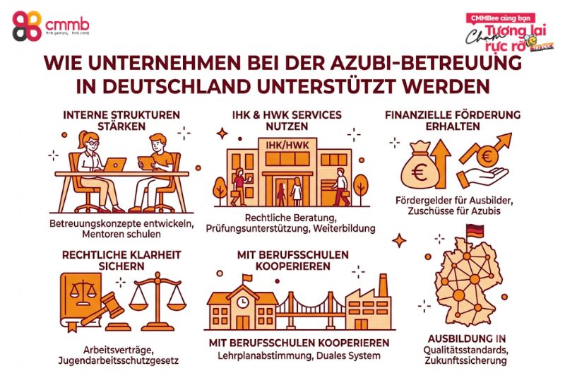 Wie Unternehmen bei der Azubi Betreuung in Deutschland unterstützt