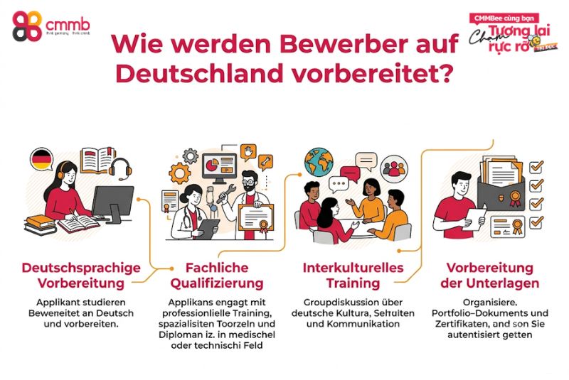 Vorbereitete Bewerber aus Vietnam für deutsche Arbeitgeber 1 Wie werden Bewerber auf Deutschland vorbereitet?
