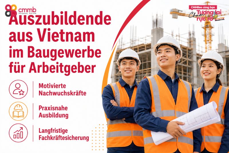 Auszubildende aus Vietnam im Baugewerbe für Arbeitgeber