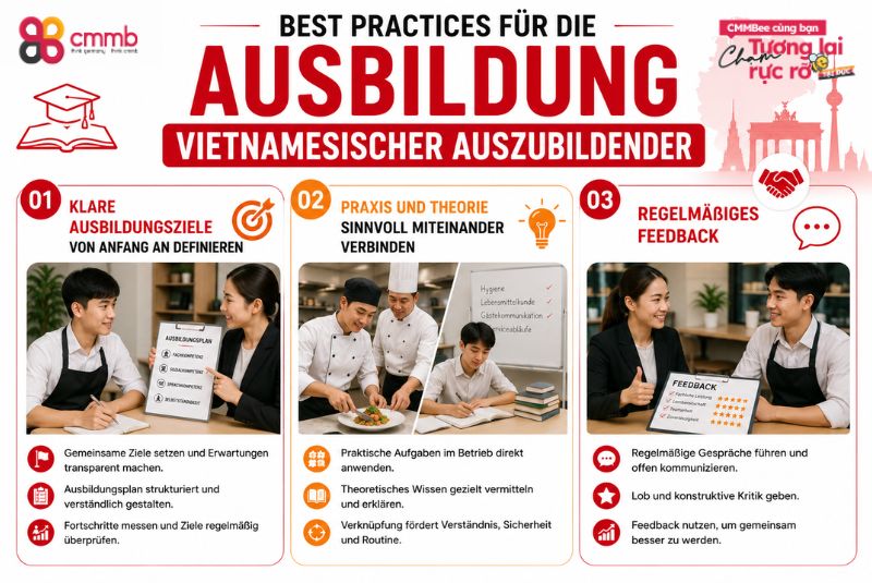 Best Practices für die Ausbildung vietnamesischer Auszubildender