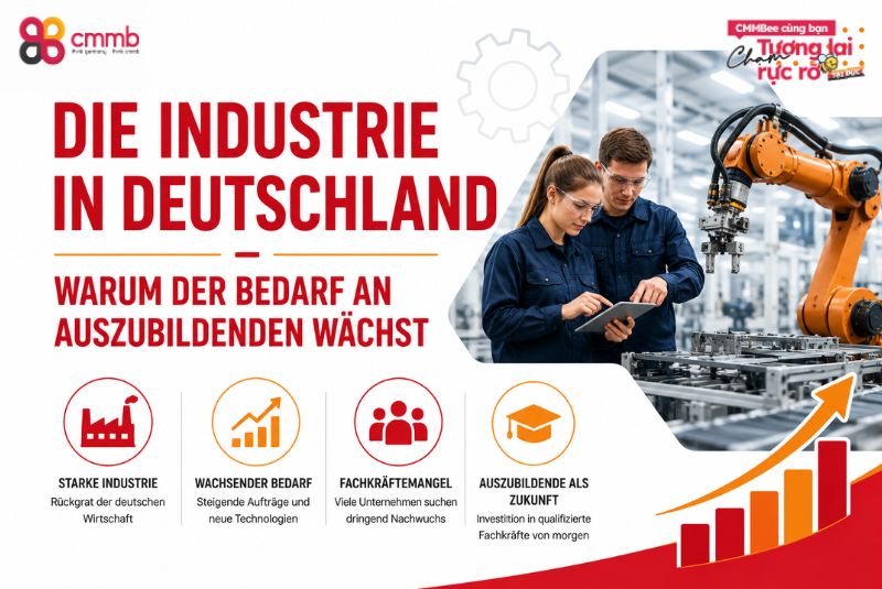 Auszubildende aus Vietnam in der Industrie einstellen 1 Die Industrie in Deutschland – Warum der Bedarf an Auszubildenden wächst