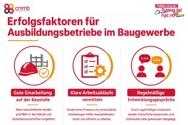 Erfolgsfaktoren für Ausbildungsbetriebe im Baugewerbe