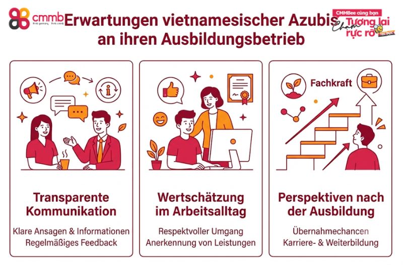 Bindung vietnamesischer Azubis: Tipps für Betriebe 2 Erwartungen vietnamesischer Azubis an ihren Ausbildungsbetrieb