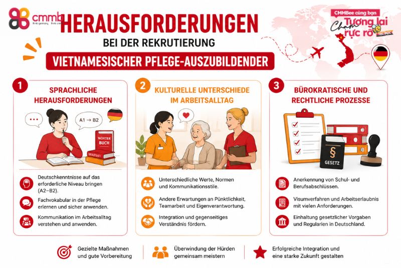 Herausforderungen bei der Rekrutierung vietnamesischer Pflege-Auszubildender