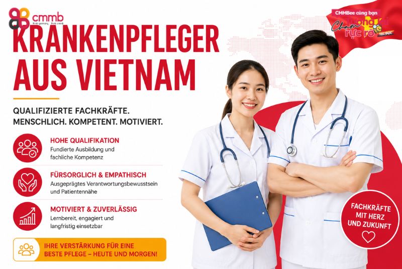 Krankenpfleger aus Vietnam für deutsche Arbeitgeber