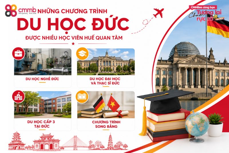 Địa chỉ du học Đức tại Huế uy tín: Lựa chọn đơn vị phù hợp cho từng lộ trình 2 Những chương trình du học Đức được nhiều học viên Huế quan tâm