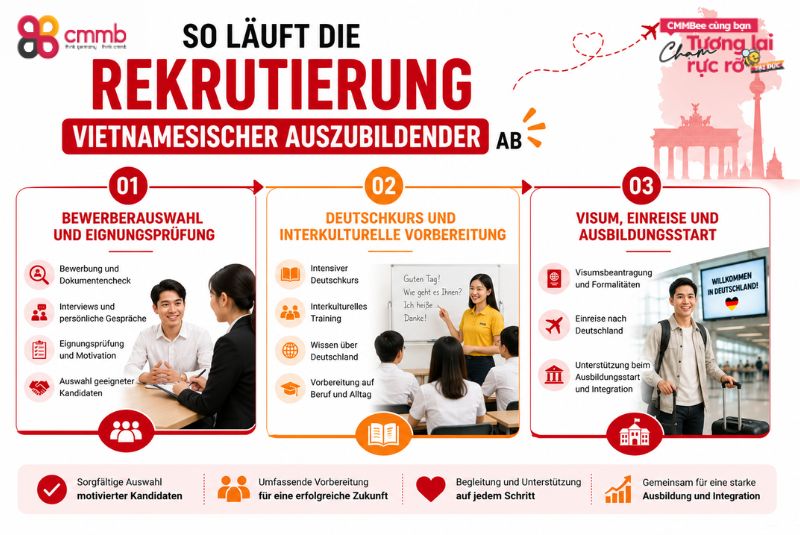So läuft die Rekrutierung vietnamesischer Auszubildender ab