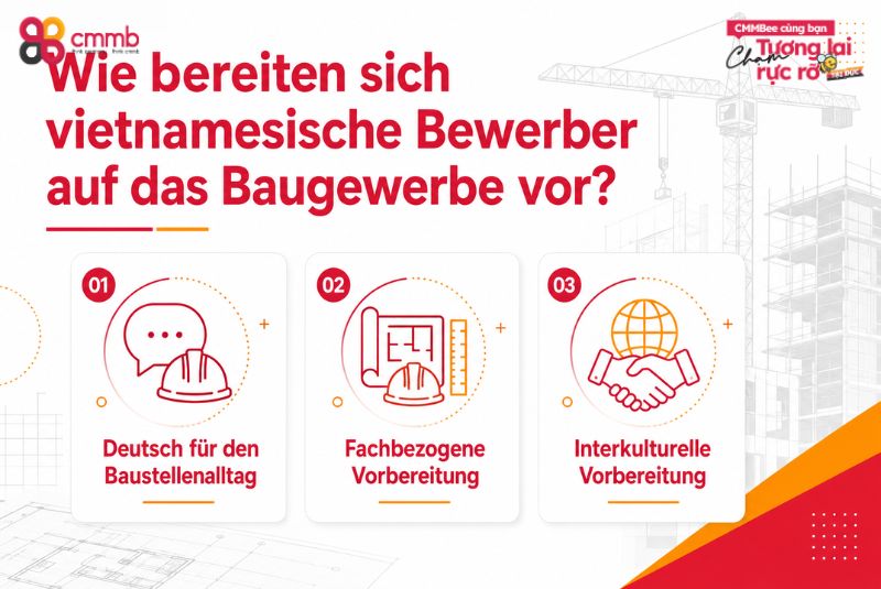 Wie bereiten sich vietnamesische Bewerber auf das Baugewerbe vor?