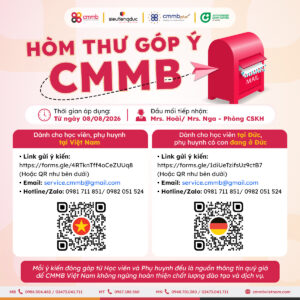 CMMB mở hòm thư góp ý dành cho học viên và phụ huynh