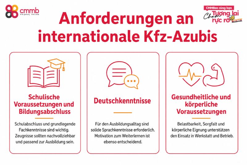 Anforderungen an internationale Kfz-Azubis