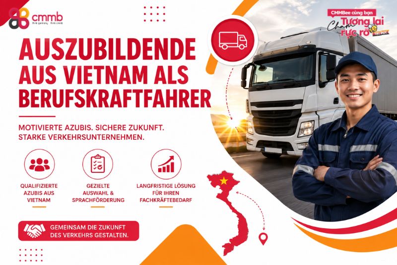 Auszubildende aus Vietnam als Berufskraftfahrer für Firmen