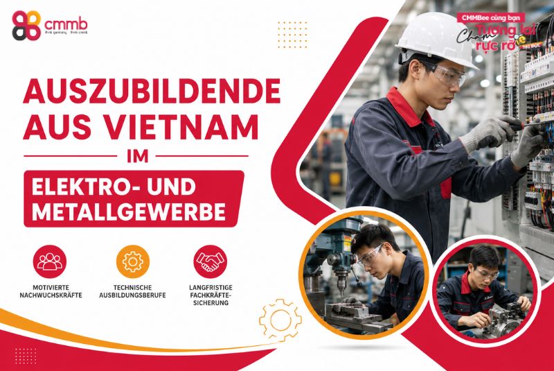 Auszubildende aus Vietnam im Elektro- und Metallgewerbe