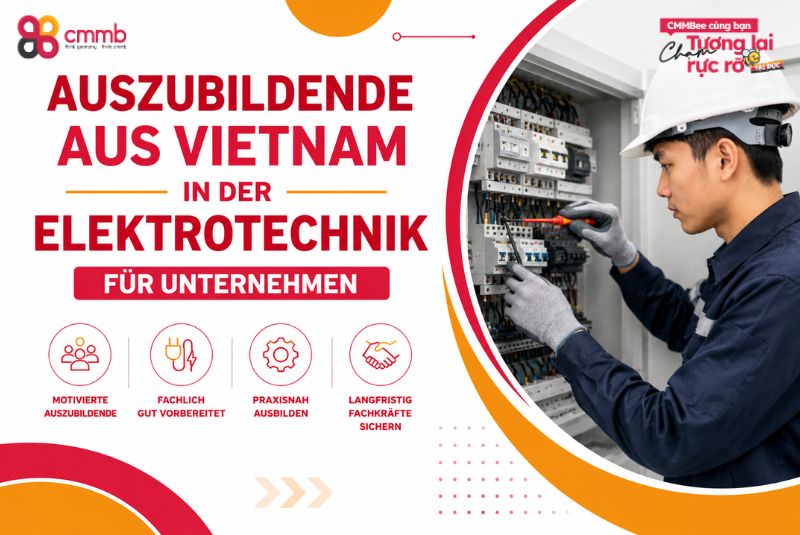 Auszubildende aus Vietnam in der Elektrotechnik