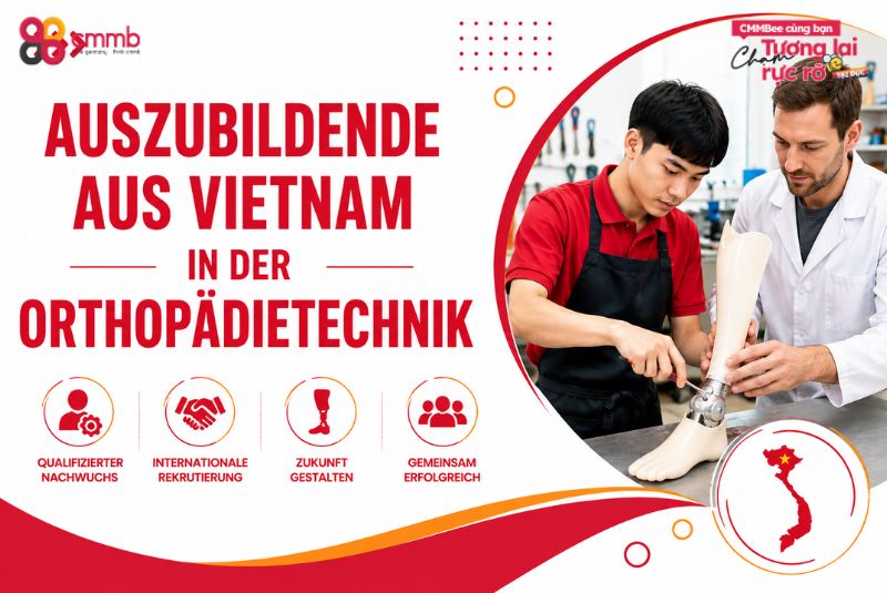Auszubildende aus Vietnam in der Orthopädietechnik
