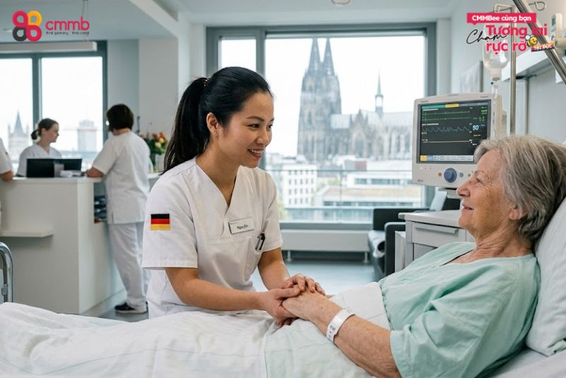 Nguyễn Thị Thùy Dung đậu visa Điều dưỡng 1 Điều dưỡng tại Đức – Nghề nghiệp cần chuyên môn và sự tận tâm