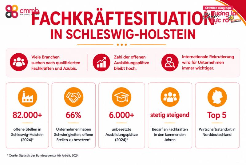 Auszubildende aus Vietnam in Schleswig-Holstein rekrutieren 1 Fachkräftesituation in Schleswig-Holstein