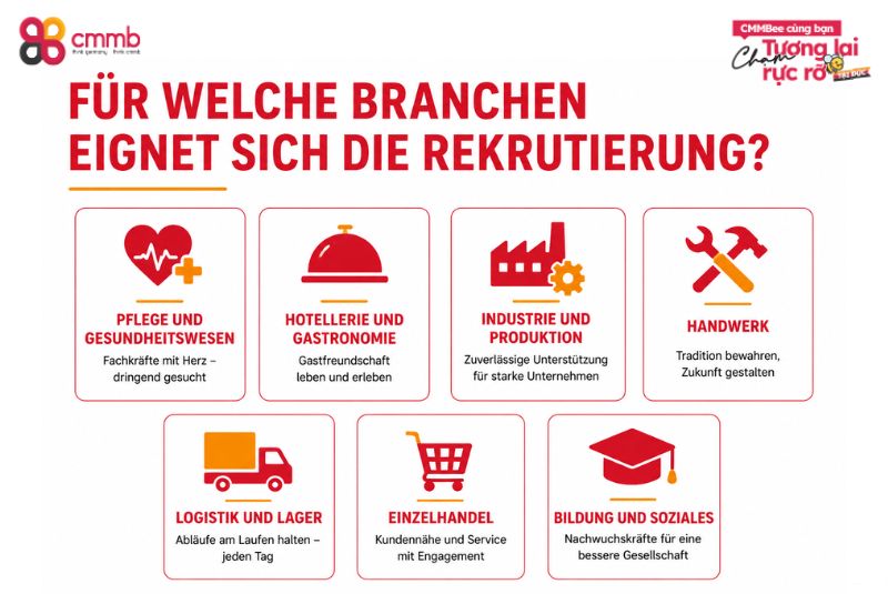 Für welche Branchen eignet sich die Rekrutierung?