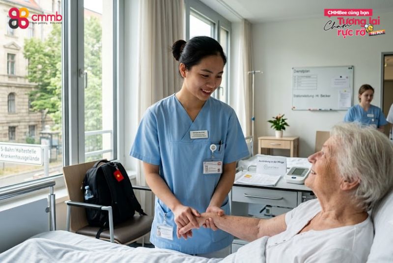 Nguyễn Thị Quyên đậu visa Điều dưỡng 1 Điều dưỡng tại Đức – Nghề nghiệp cần chuyên môn và sự đồng cảm