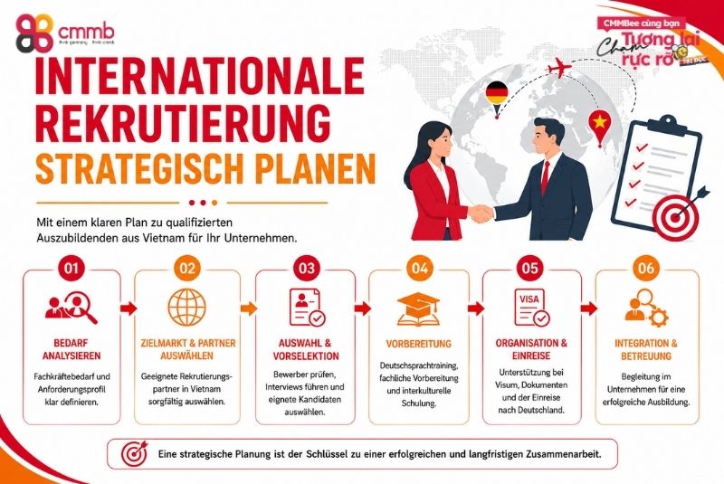 Auszubildende aus Vietnam im Groß- und Außenhandel rekrutieren 3 Internationale Rekrutierung strategisch planen