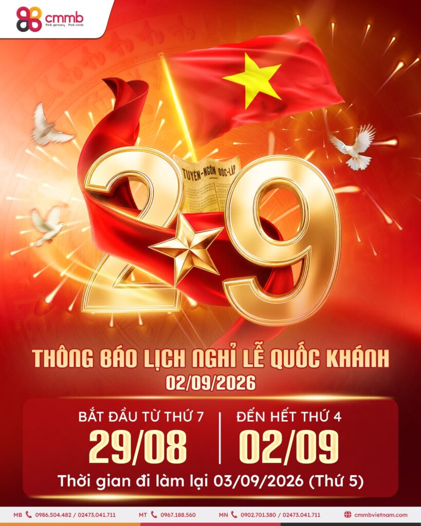 Lịch nghỉ lễ Quốc khánh 2/9/2026 tại CMMB Việt Nam