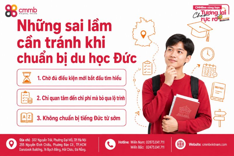 Địa chỉ du học Đức tại Quảng Trị uy tín và kinh nghiệm lựa chọn 2 Những sai lầm cần tránh khi chuẩn bị du học Đức
