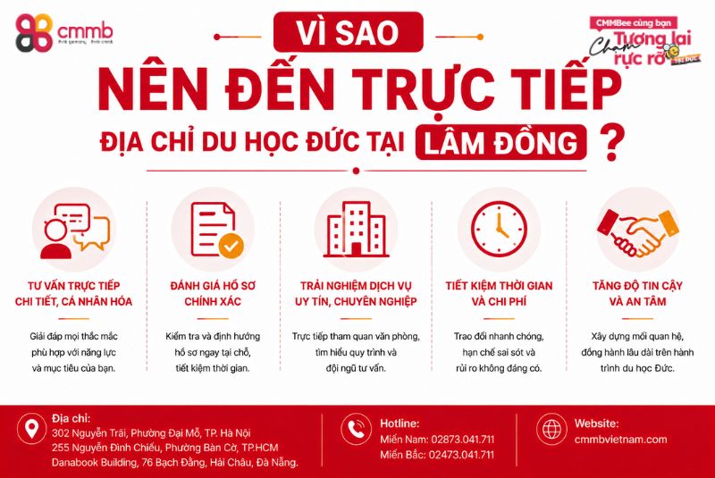 Địa chỉ du học Đức tại Lâm Đồng uy tín cho người mới bắt đầu 1 Vì sao nên đến trực tiếp địa chỉ du học Đức tại Lâm Đồng?
