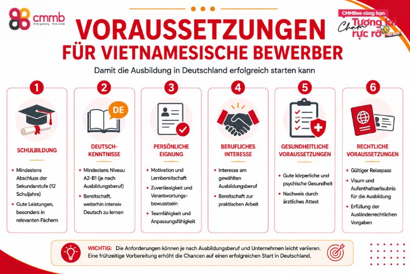 Voraussetzungen für vietnamesische Bewerber