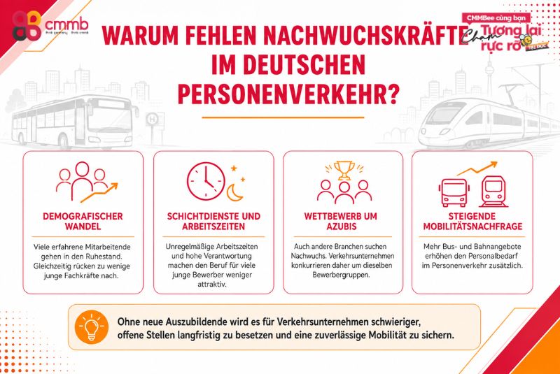 Auszubildende aus Vietnam im Personenverkehr 1 Warum fehlen Nachwuchskräfte im deutschen Personenverkehr?