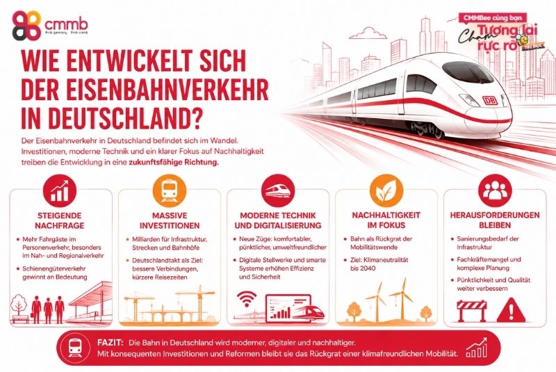 Auszubildende aus Vietnam im Eisenbahnverkehr 1 Wie entwickelt sich der Eisenbahnverkehr in Deutschland?