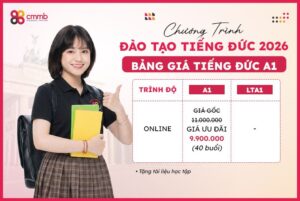 Học phí tiếng Đức A1 online và tiêu chí lựa chọn khóa học