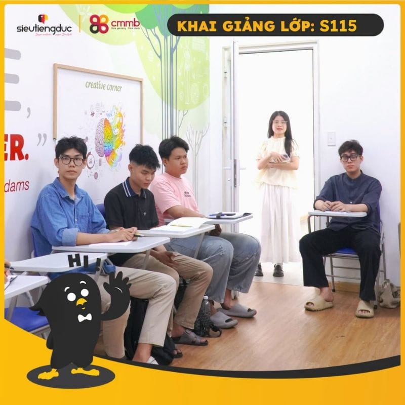 Khai giảng lớp S115 – Chinh phục tiếng Đức cùng CMMB Việt Nam 2 Lớp S115 mở đầu hành trình học tiếng Đức bài bản